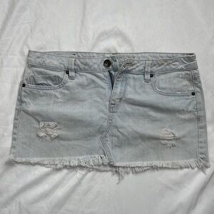 American Vintage Light Blue Mini Skirt